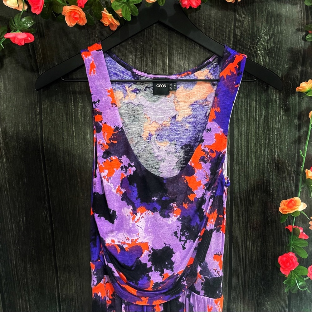 ASOS Multicolor Tulip Skirt Dress Size 4
